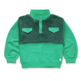 Sudadera Anorak Colourblock – Shady Green | Sproet & Sprout