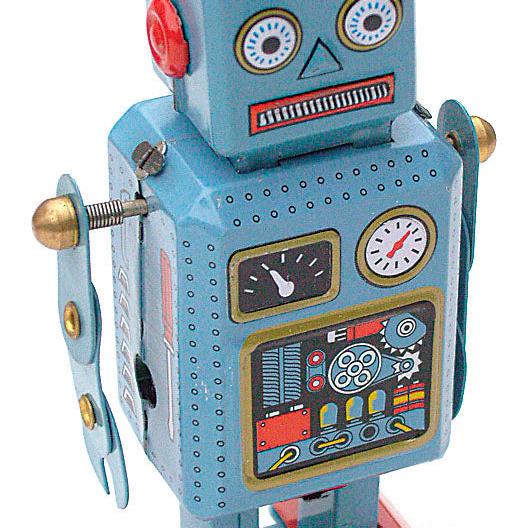 Bass & Bass – Robot de Hojalata de Resorte