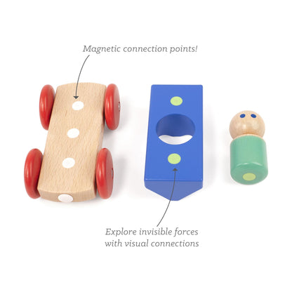Coche de carreras magnético Tegu +1 año