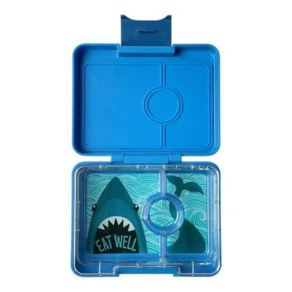 Yumbox Snack 3-Compartment Lunch Box - Blue