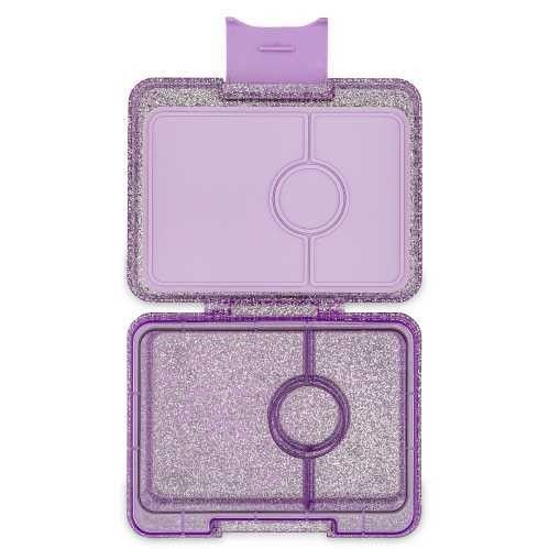Snack Lunch Box 3 Compartments Glitter Lilac - Yumbox