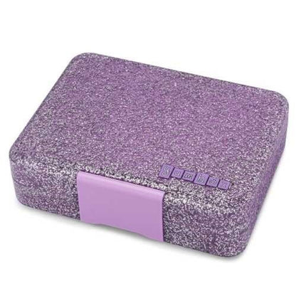 Snack Lunch Box 3 Compartments Glitter Lilac - Yumbox
