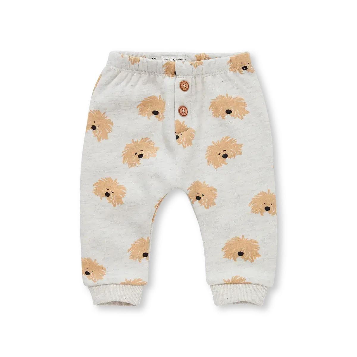 Pantalón Jogger Bebé – Perritos Gris Claro | Sproet & Sprout