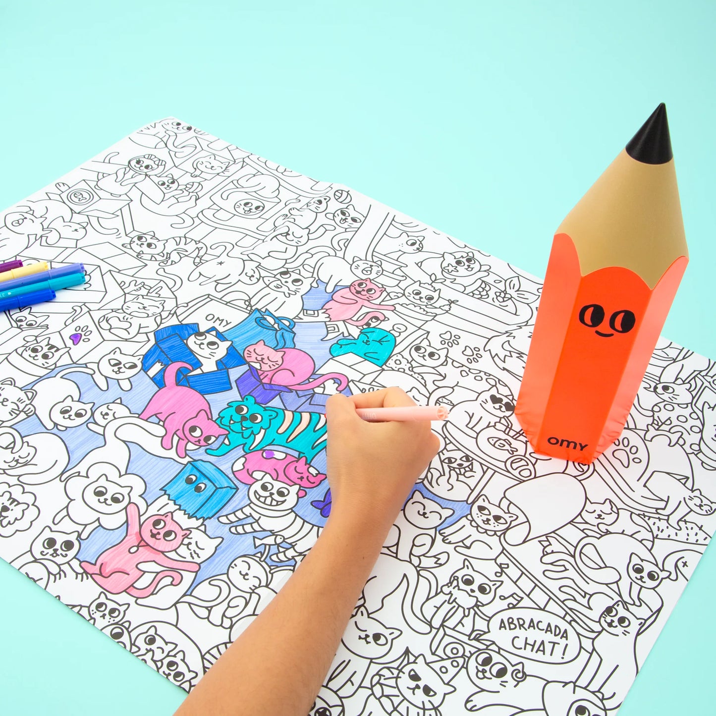 Caja de Lápices OMY-Naranja Neon