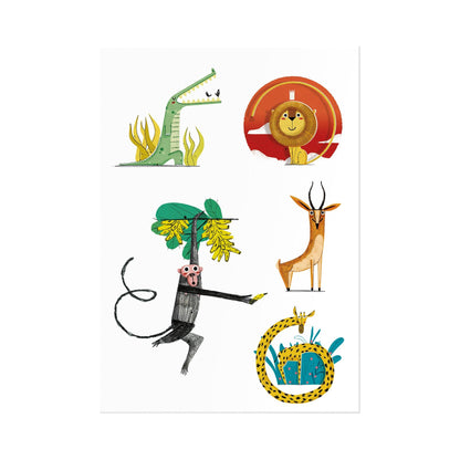 Jungle Tattoos Set de tatuajes temporales · Londji