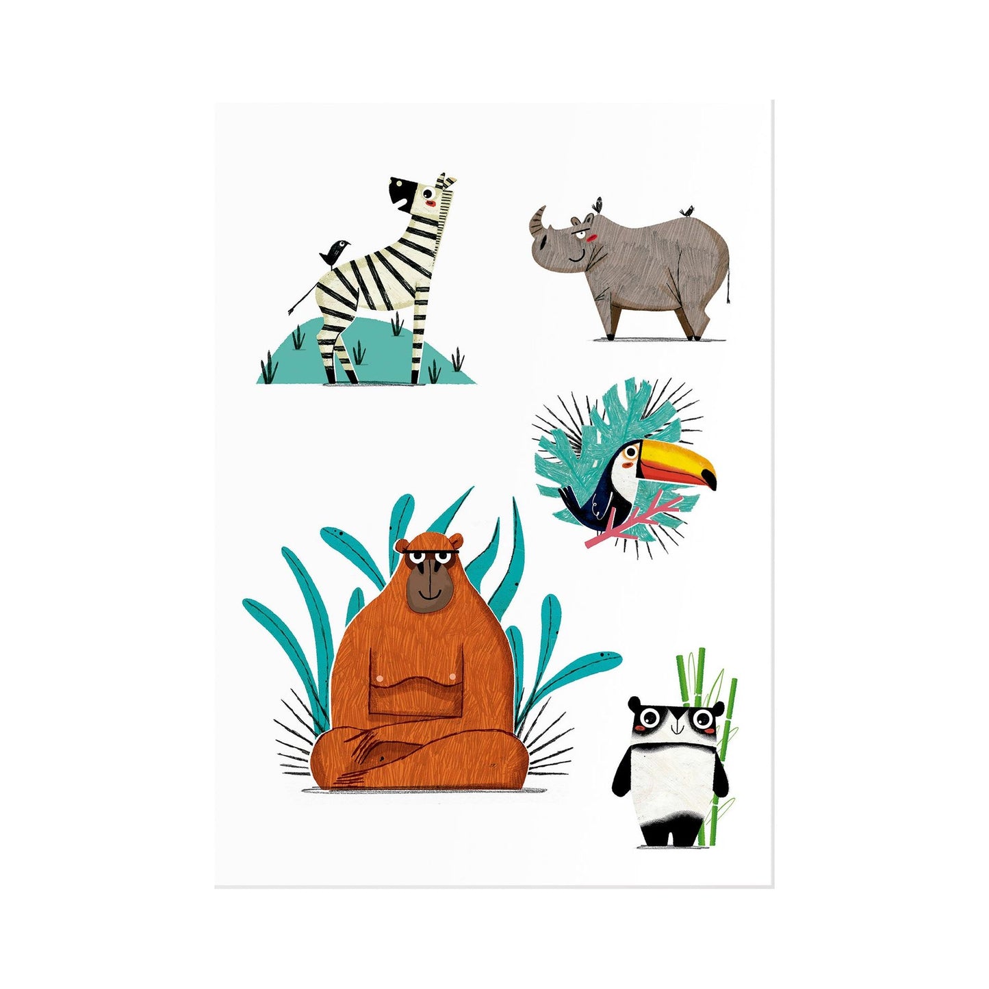 Jungle Tattoos Set de tatuajes temporales · Londji