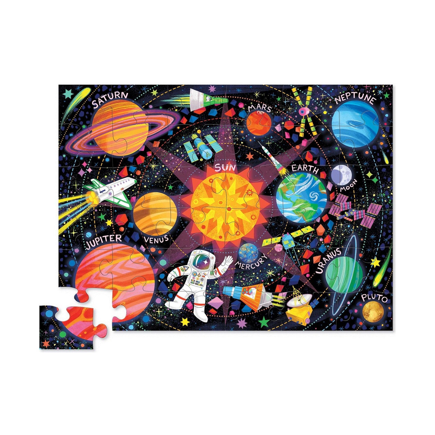 Maxi Puzzle Crocodile Creek – Exploración Espacial (36 piezas)