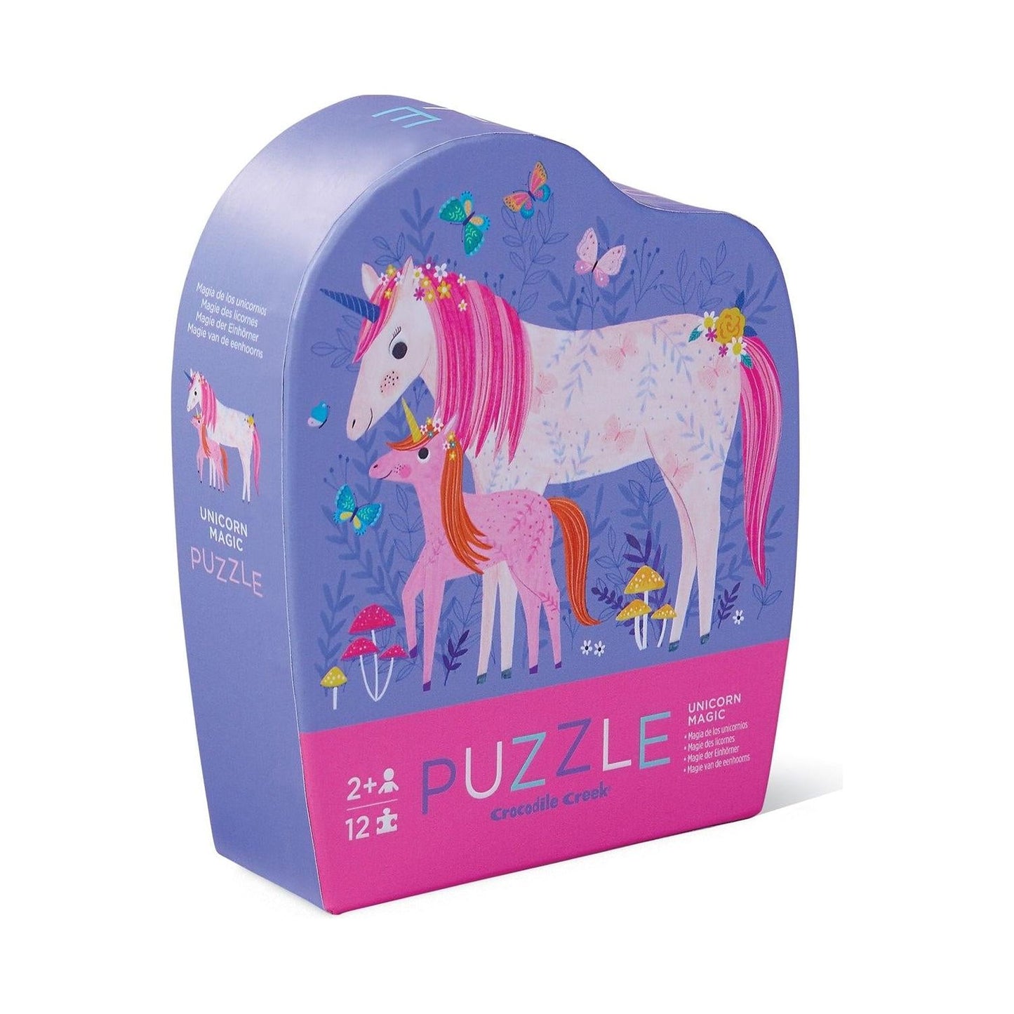 Mini Puzzle Crocodile Creek – Unicornio Mágico (12 piezas)