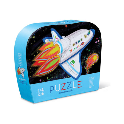 Mini Puzzle Crocodile Creek – Cohete Espacial (12 piezas)