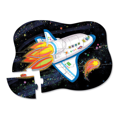 Mini Puzzle Crocodile Creek – Cohete Espacial (12 piezas)