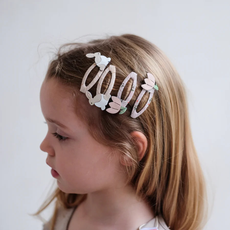 Clips "Bunny & Flower Clic Clacs" – Mimi & Lula