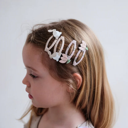 Clips "Bunny & Flower Clic Clacs" – Mimi & Lula