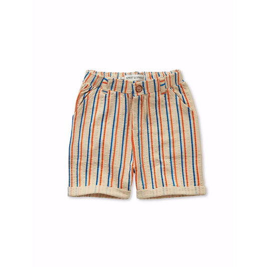 Pantalón corto chino de rayas finas para bebé – Sproet & Sprout