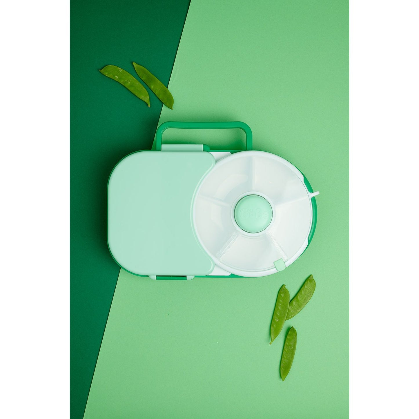 Caja de Almuerzo 2 en 1 con Spinner – Sage Green