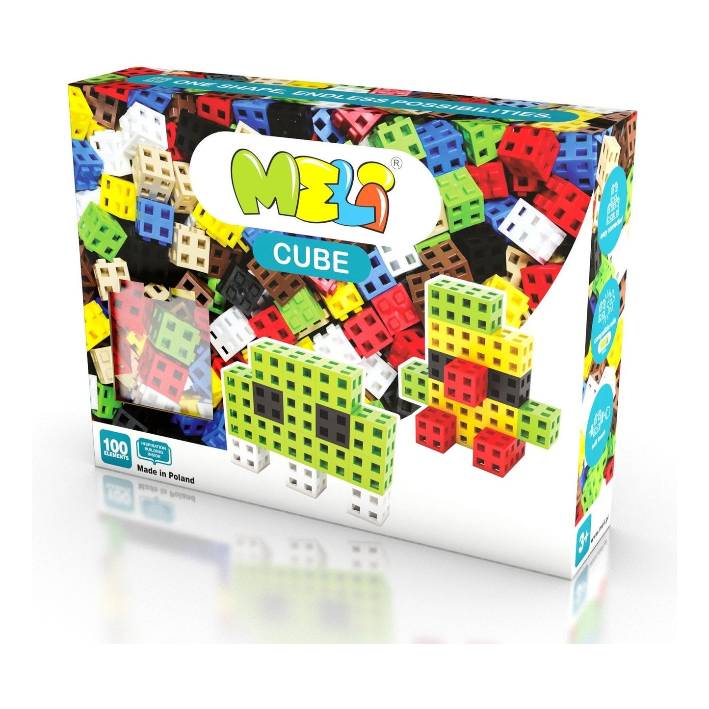 Meli Cube – Set de 100 Cubos “Waffle”