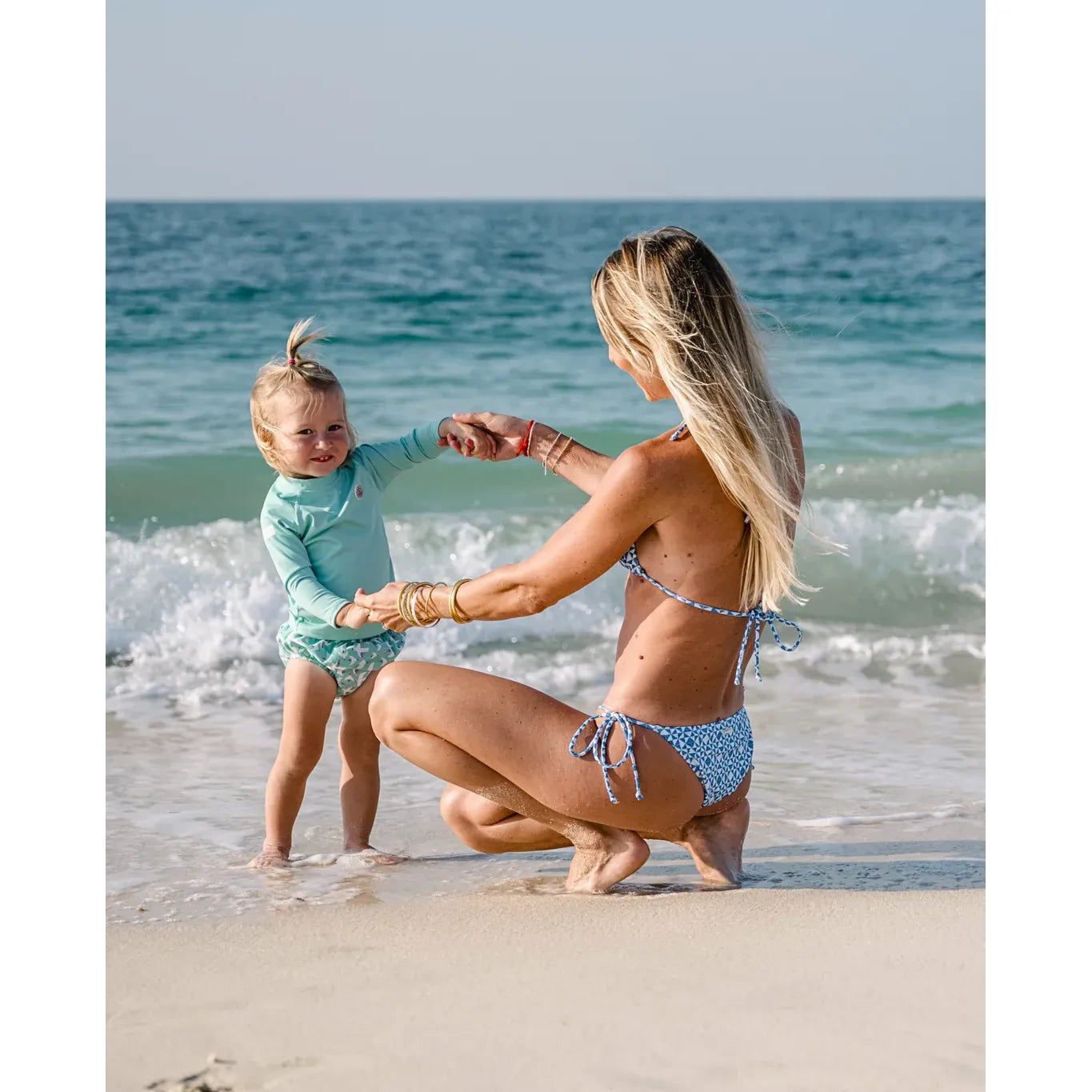 Conjunto baño bebé UPF50+ – Seagull Breeze | Badawii