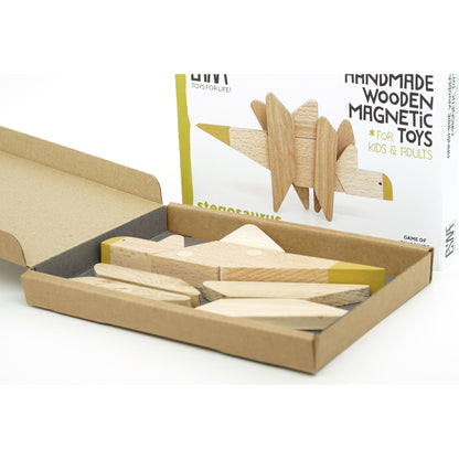 Stegosaurus de Madera Magnético – Esnaf Toys