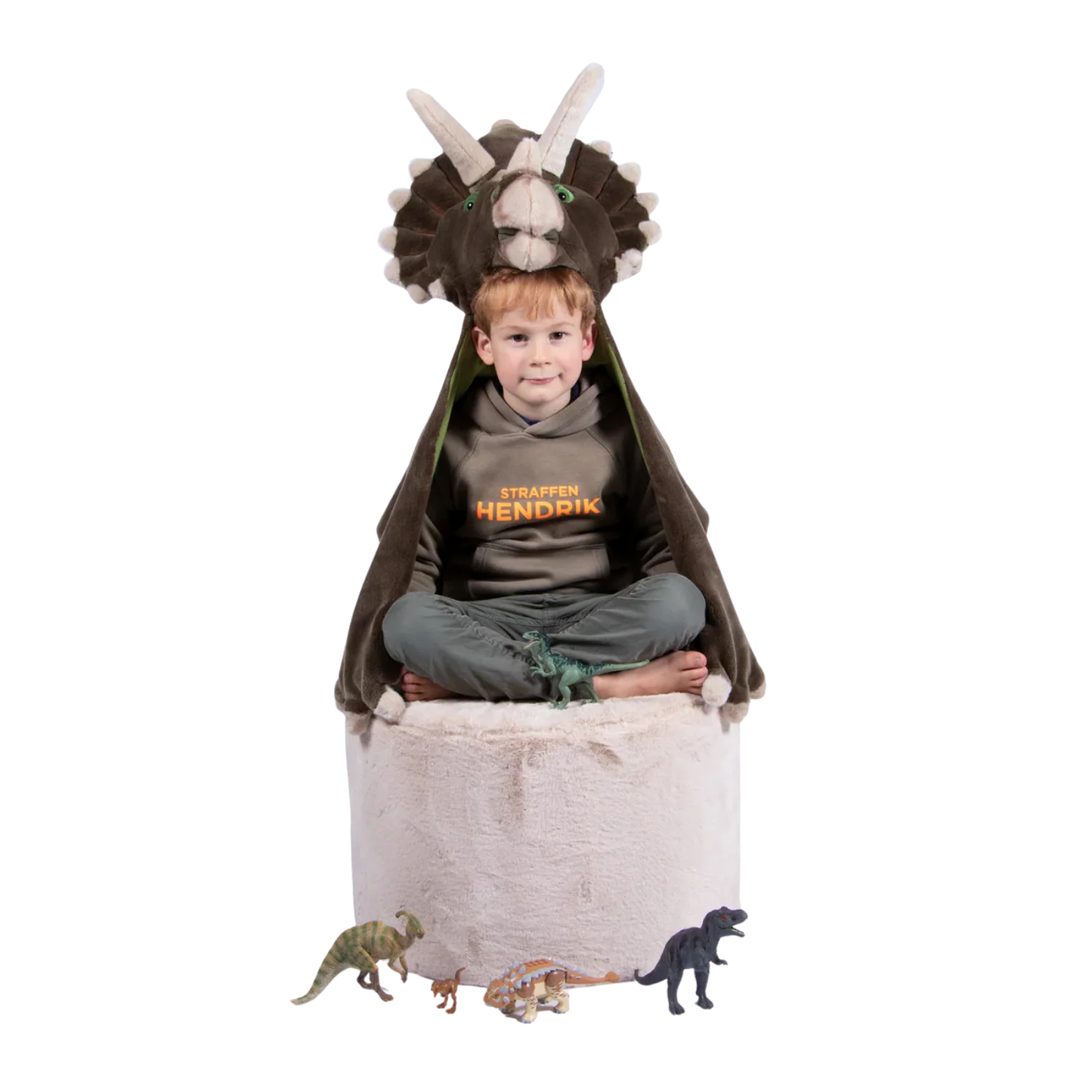 Capa Disfraz Dinosaurio Triceratops – Wild & Soft