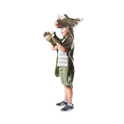 Capa Disfraz Dinosaurio Triceratops – Wild & Soft