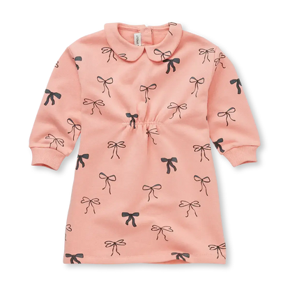 Vestido con Estampado de Lazos – Peach Parfait | Sproet & Sprout