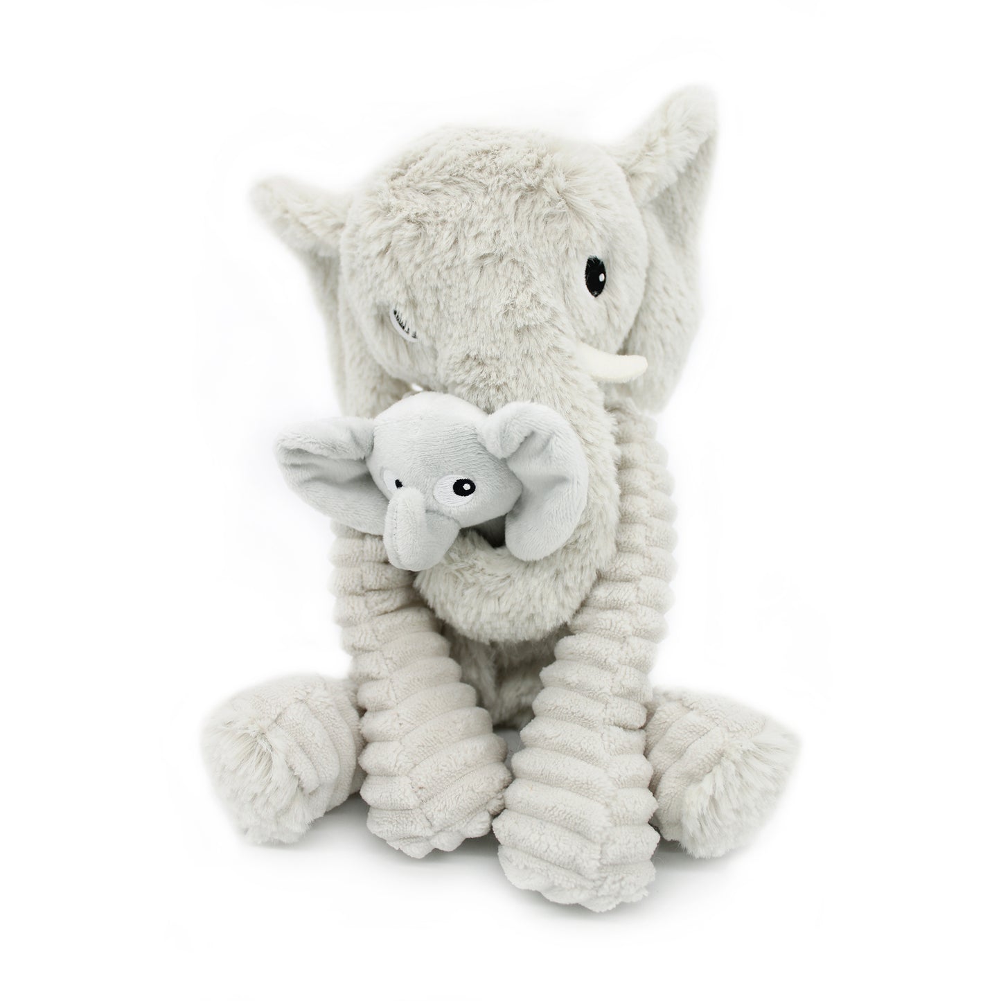 Elefante Gris Claro Mamá y Bebé | Les Ptipotos