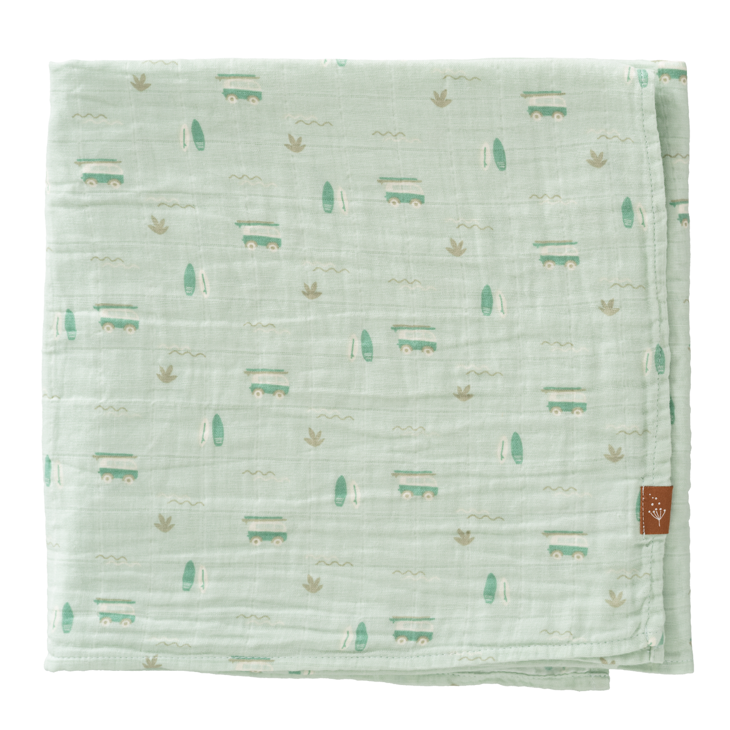 Muselina Orgánica Van Verde 120x120 cm - Fresk