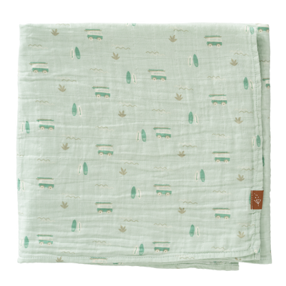 Muselina Orgánica Van Verde 120x120 cm - Fresk