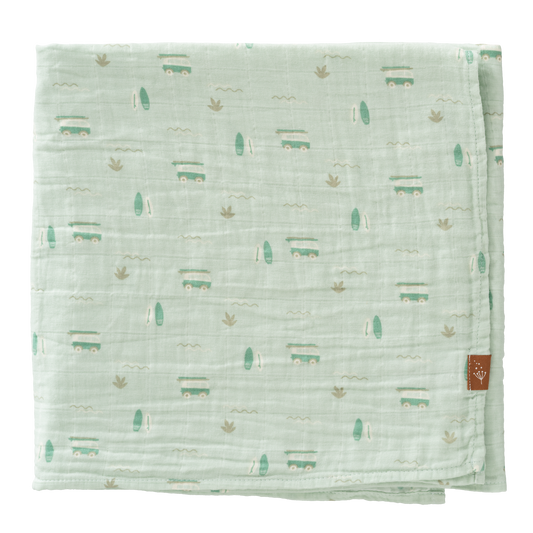 Muselina Orgánica Van Verde 120x120 cm - Fresk
