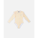 Girl's Long-Sleeved UPF50+ Swimsuit – Summer Stripes | Badawii