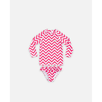 Bañador niña 2 piezas UPF50+ – Zigzag Riviera | Badawii