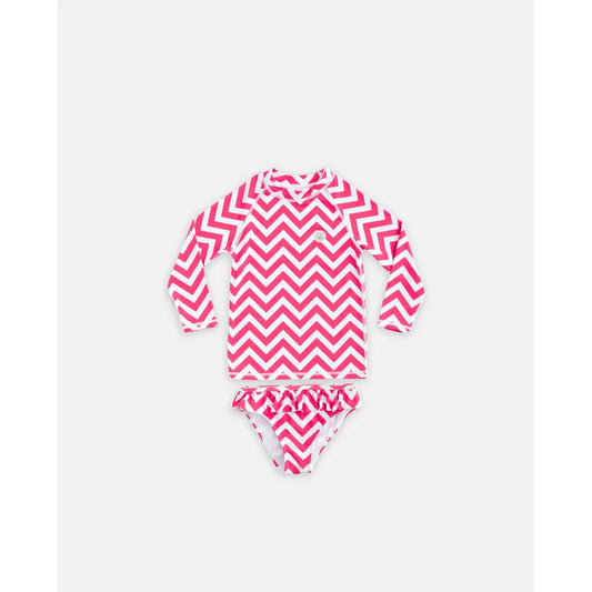 Bañador niña 2 piezas UPF50+ – Zigzag Riviera | Badawii