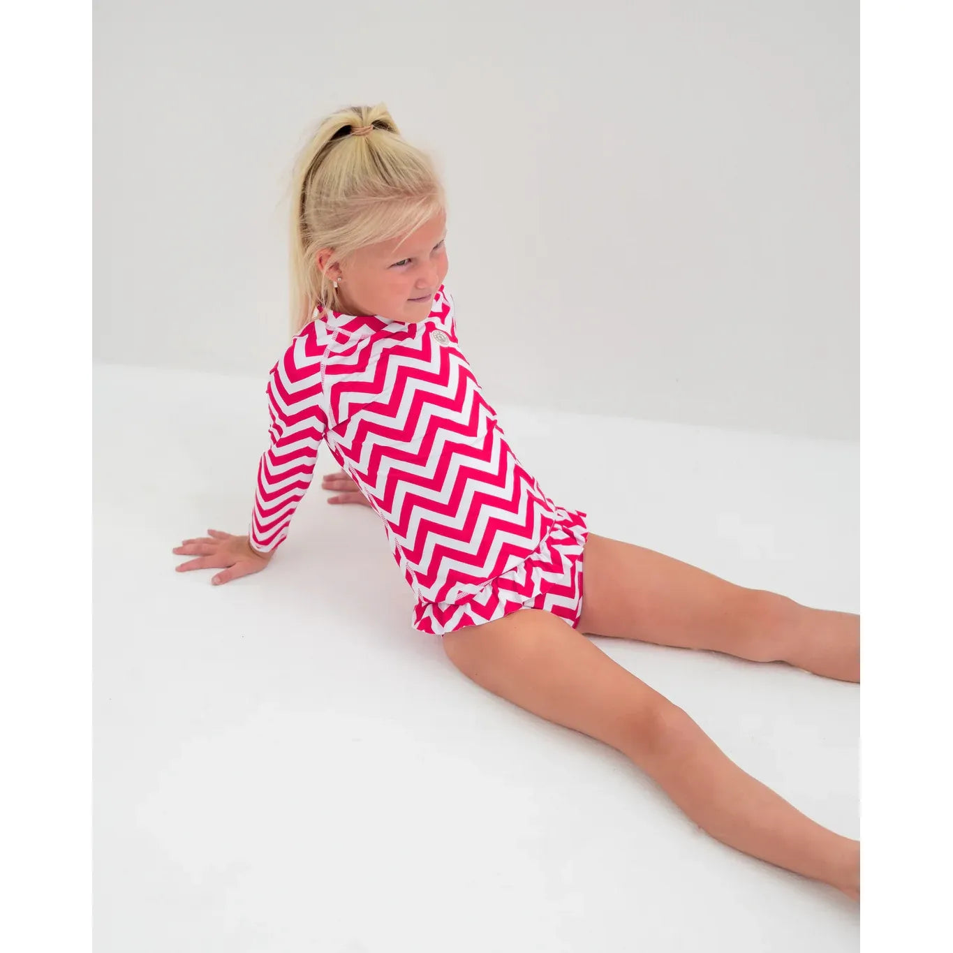 Bañador niña 2 piezas UPF50+ – Zigzag Riviera | Badawii