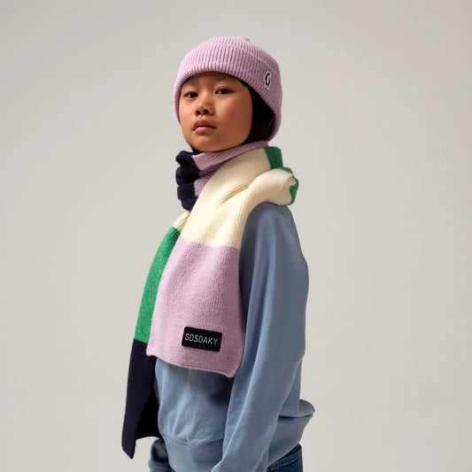 Bufanda “Bull Parade” – Lilac Multi - GOSOAKY