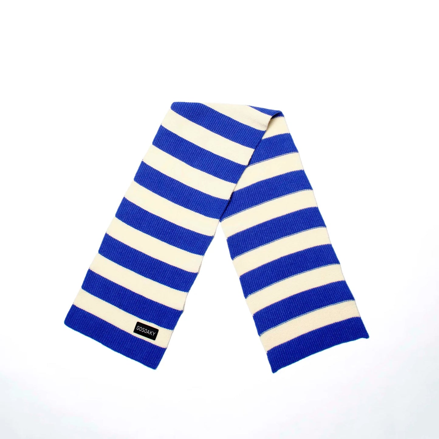 Bufanda “Chicken Run” – Bright Marina & White - GOSOAKY