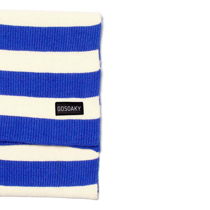 Bufanda “Chicken Run” – Bright Marina & White - GOSOAKY