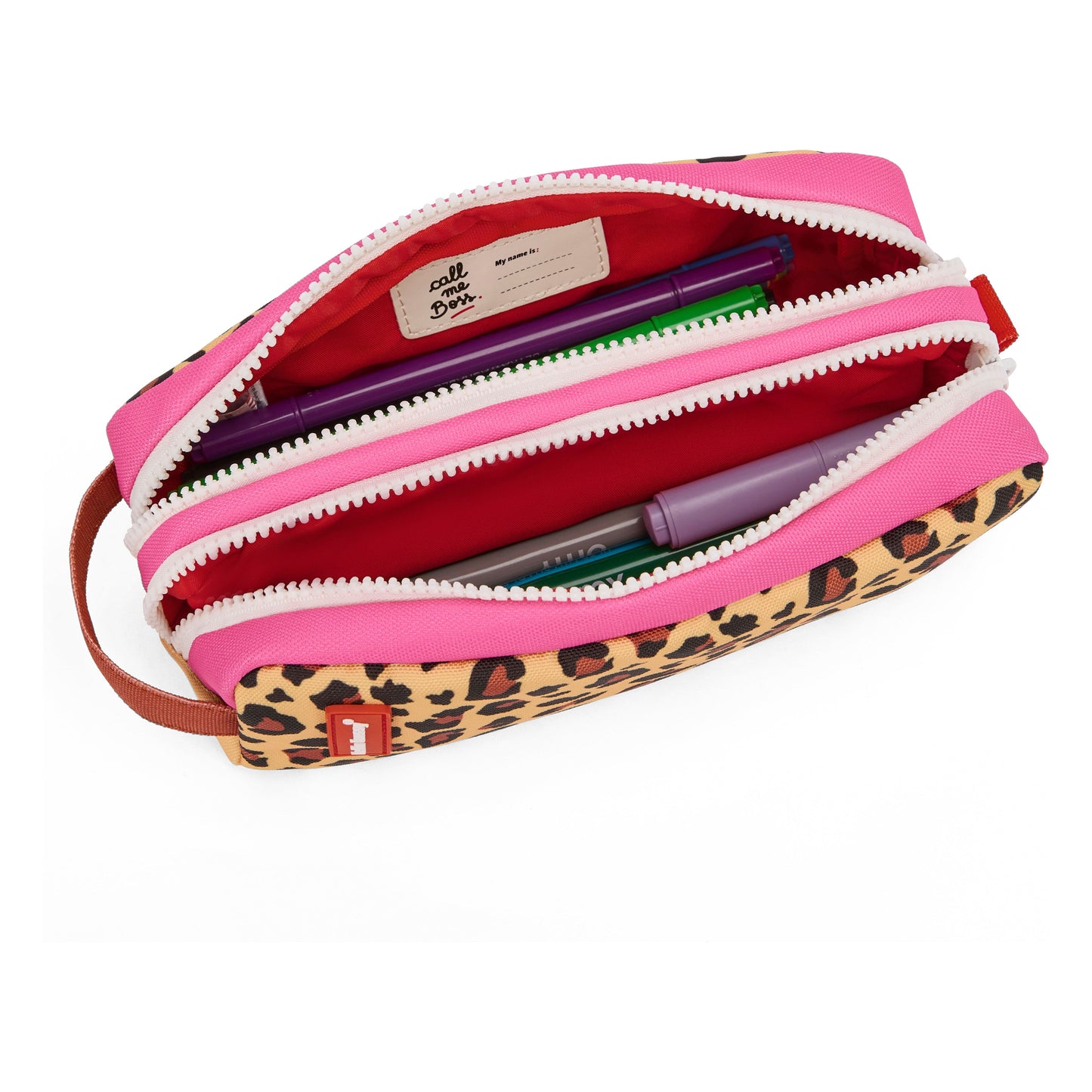 Estuche “Leopard” de Hello Hossy (2 cremalleras)