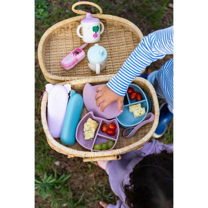 Set de Cubiertos Infantil Zoe Sea Green – The Cotton Cloud