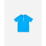 Camiseta UV niño manga corta UPF50+ – Mediterranean Blue | Badawii