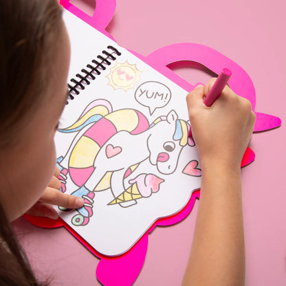 Libro de Pintar Unicornio – Lily - OMY (con ceras y pegatinas)