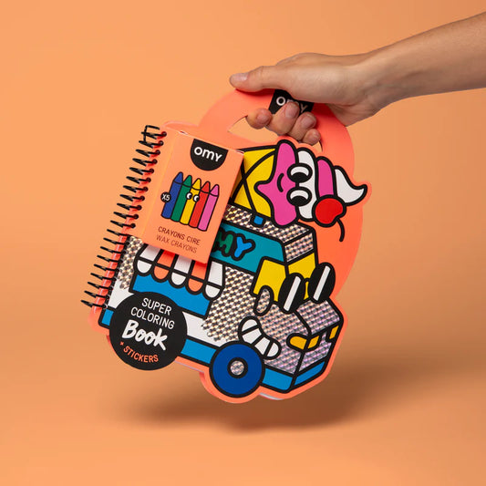 Libro de Pintar Yummy – OMY (con ceras y pegatinas)