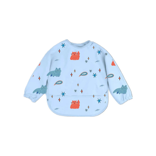 Babero de Manga Larga “Meow” – The Cotton Cloud