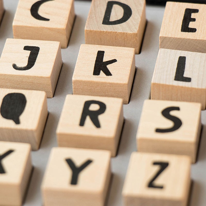 BAM! Create Your Words – Tampones de Madera (28) | Londji