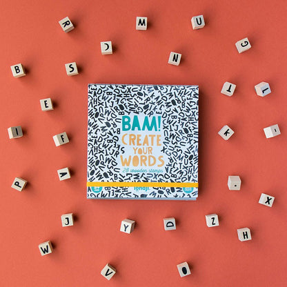 BAM! Create Your Words – Tampones de Madera (28) | Londji