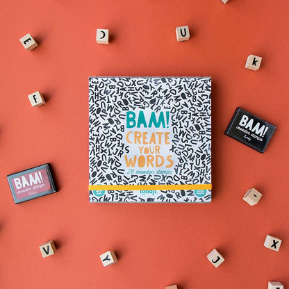 BAM! Create Your Words – Tampones de Madera (28) | Londji