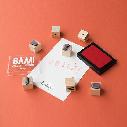 BAM! Create Your Words – Tampones de Madera (28) | Londji