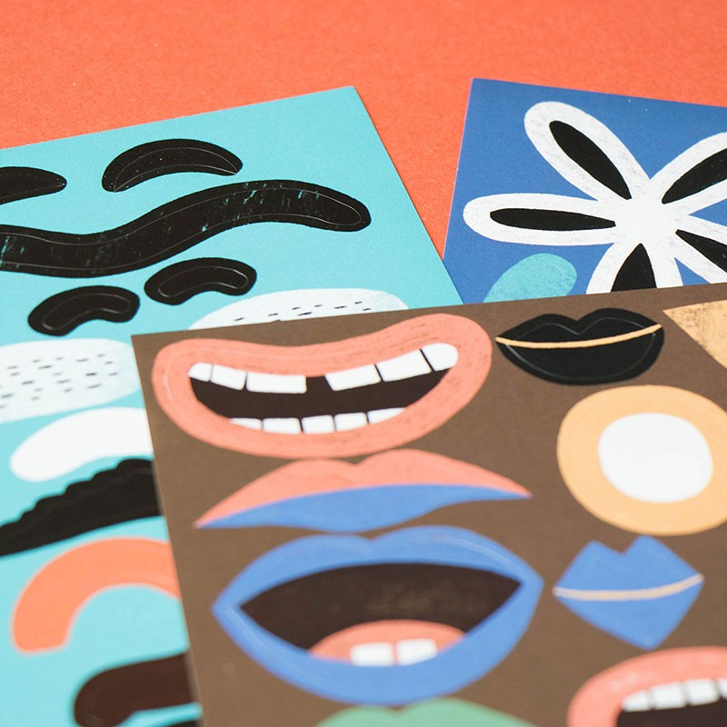 Make New Friends – Guirnaldas con caras y pegatinas | Londji