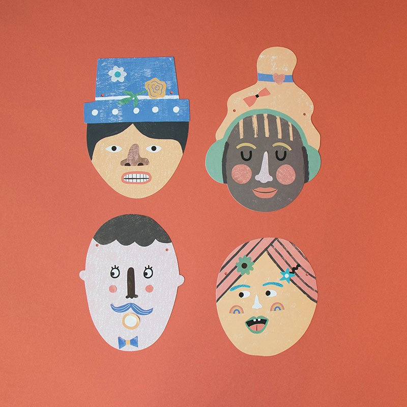 Make New Friends – Guirnaldas con caras y pegatinas | Londji