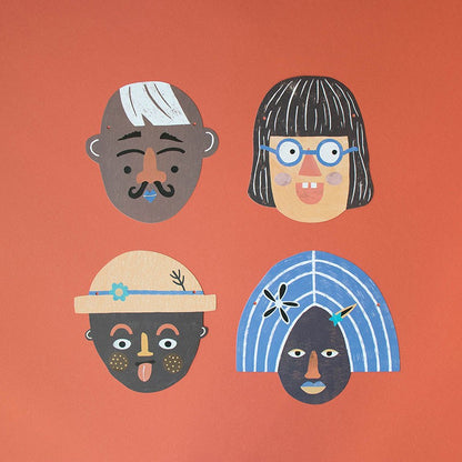 Make New Friends – Guirnaldas con caras y pegatinas | Londji