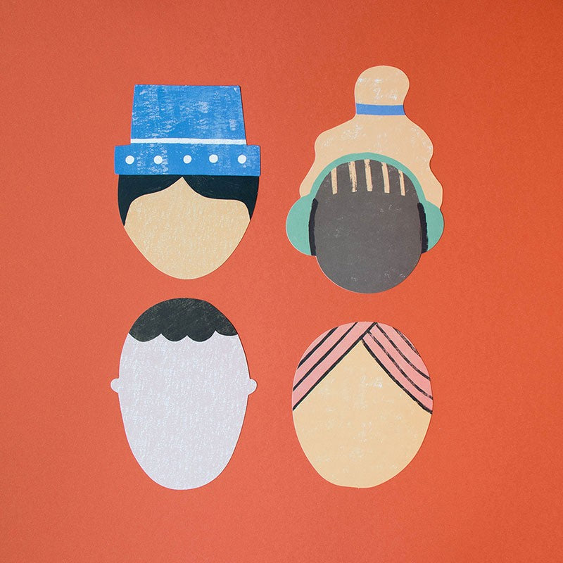 Make New Friends – Guirnaldas con caras y pegatinas | Londji