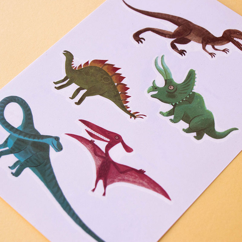 Dinosaur Tattoos Set de tatuajes temporales · Londji